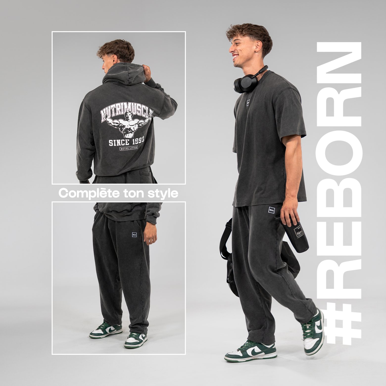 nutrimuscle-reborn-tee-shirt-coton-bio-oversize-taille-m image 7