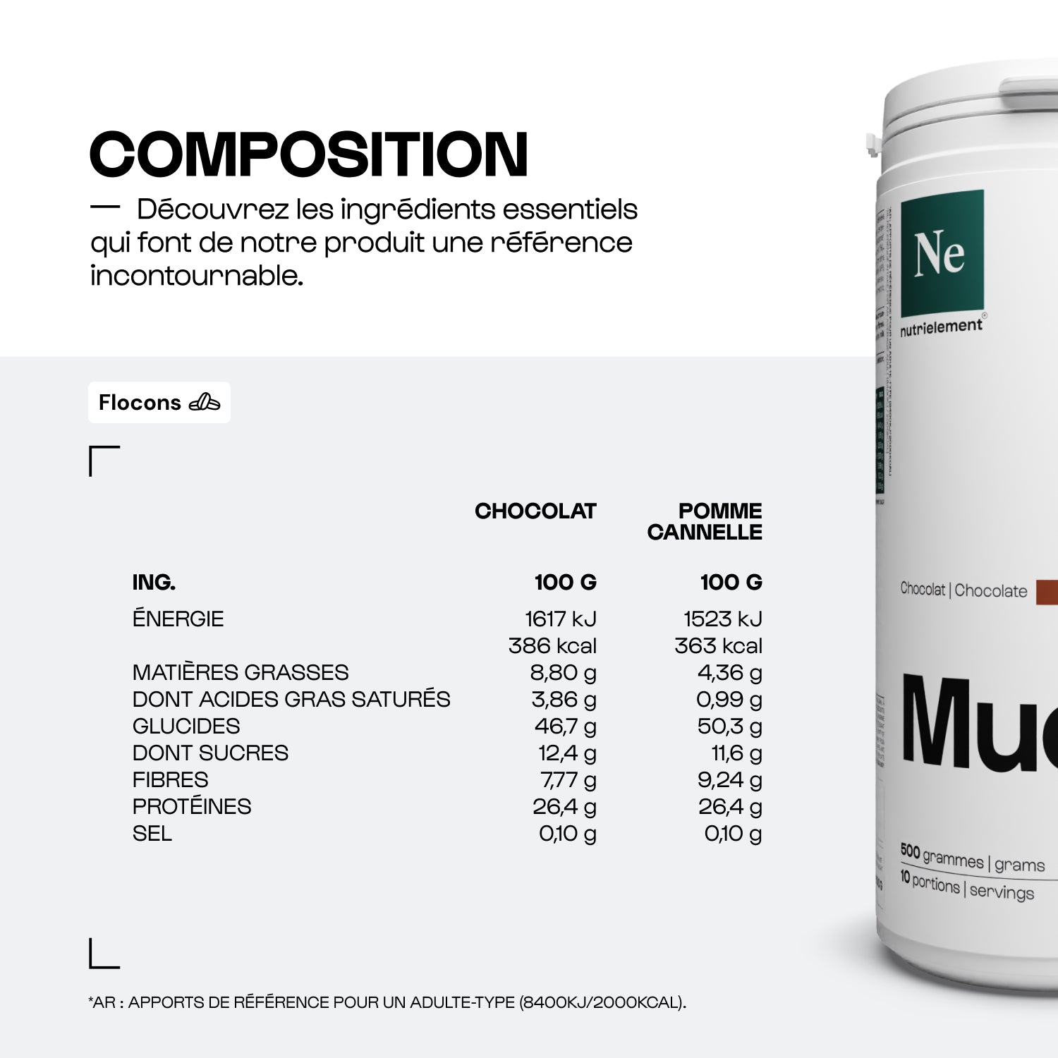 nutrimuscle-cuisine-fitness-muesli-prot-in-pomme-cannelle-400-g image 4