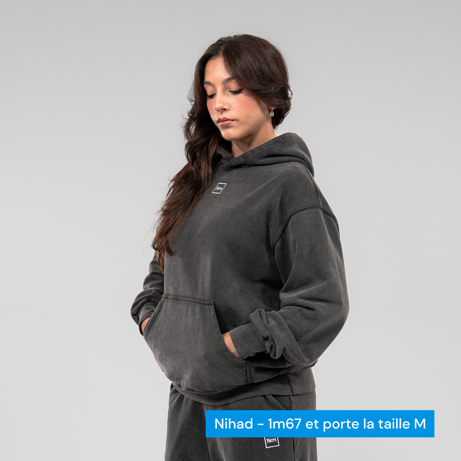 nutrimuscle-reborn-hoodie-sweat-capuche-m-coton-bio-oversize image 8