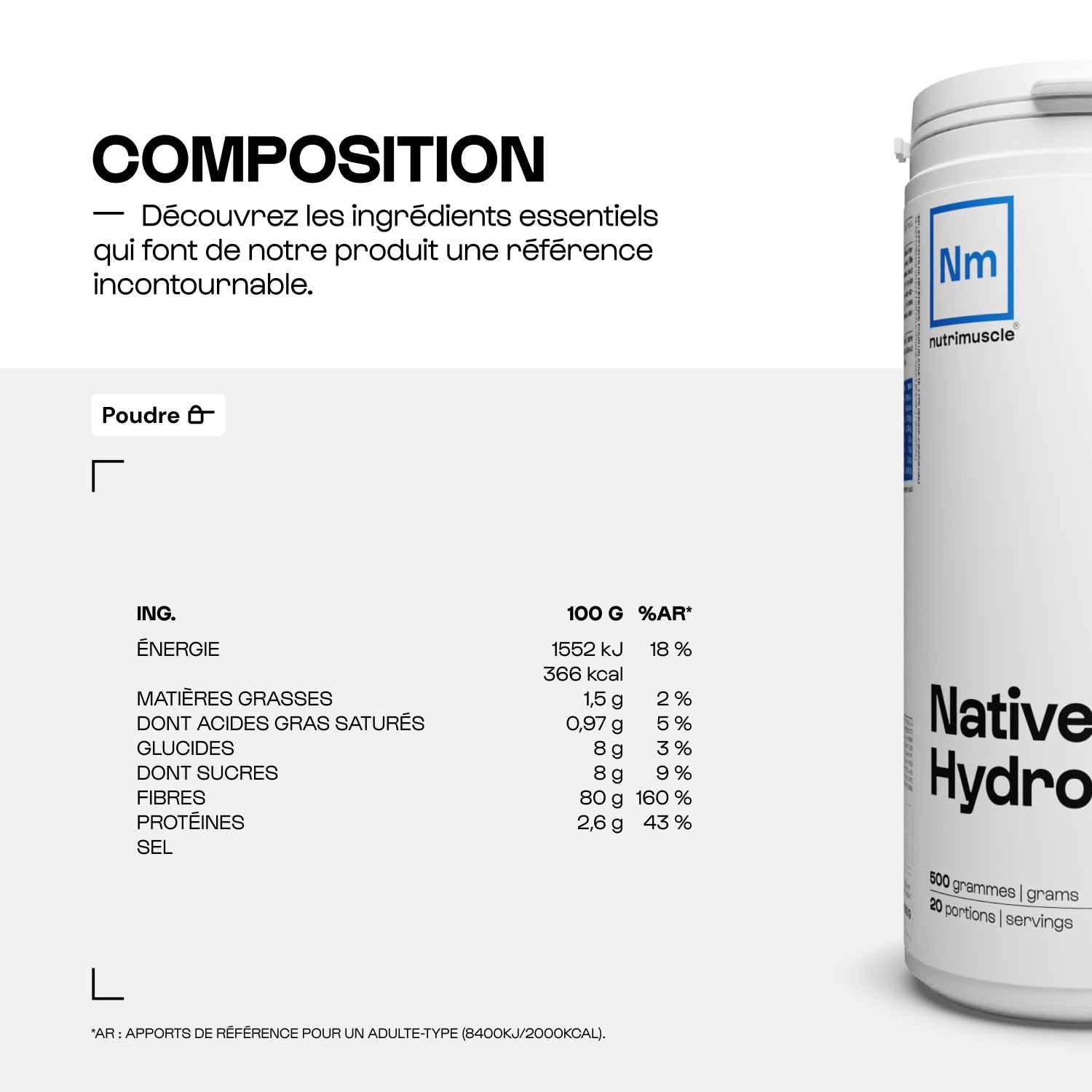 nutrimuscle-max-whey-hydrolys-e-native-prot-ine-1-20-kg-masse image 4