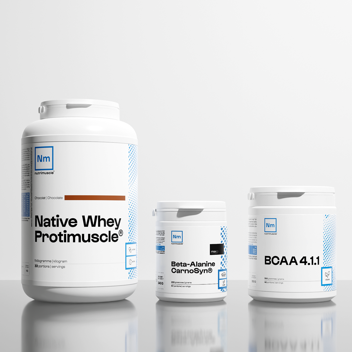 nutrimuscle-bsd-pack-sport-de-combat-prot-ines-bcaa image 1