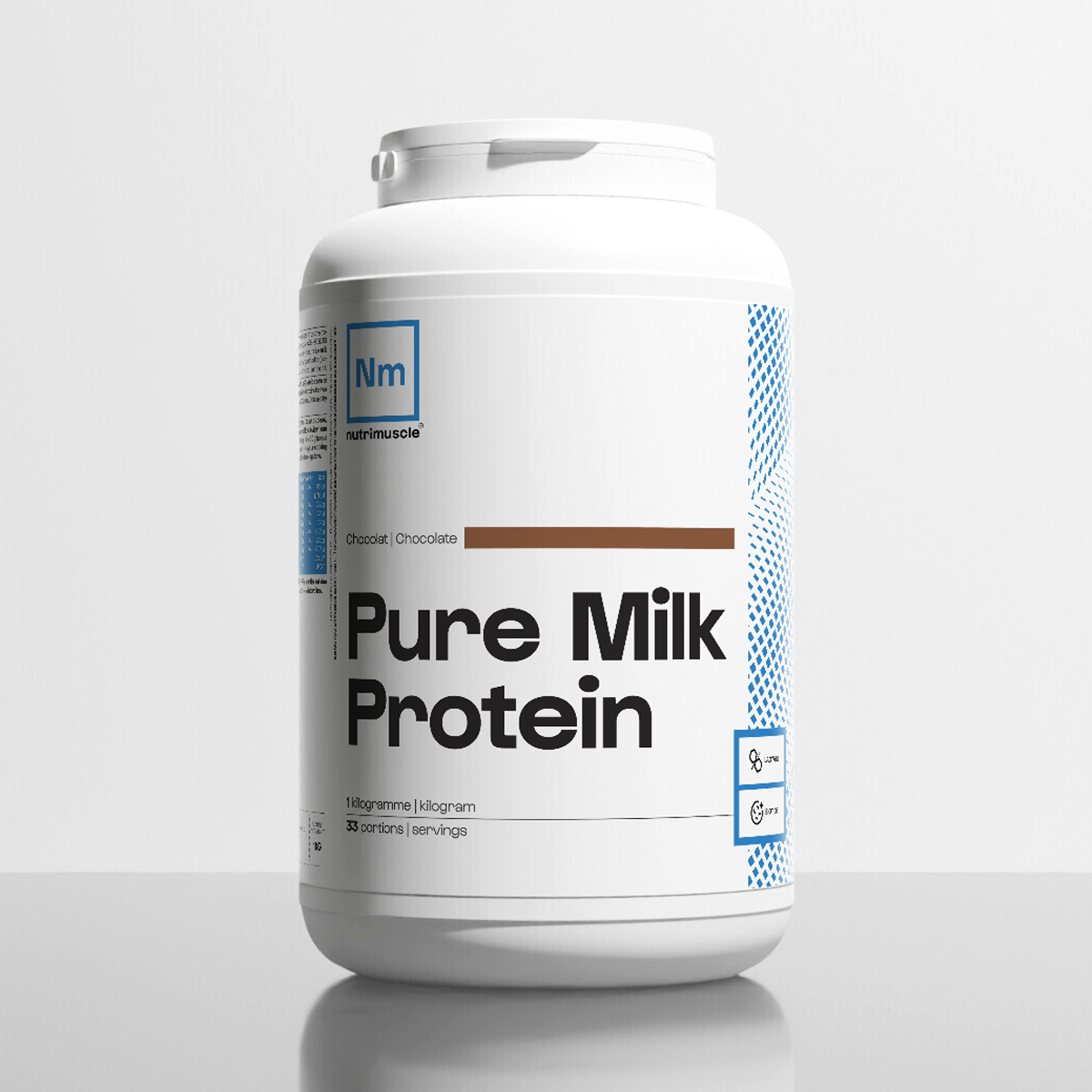 nutrimuscle-max-pure-milk-protein-chocolat-1-kg-cas-ine image 1