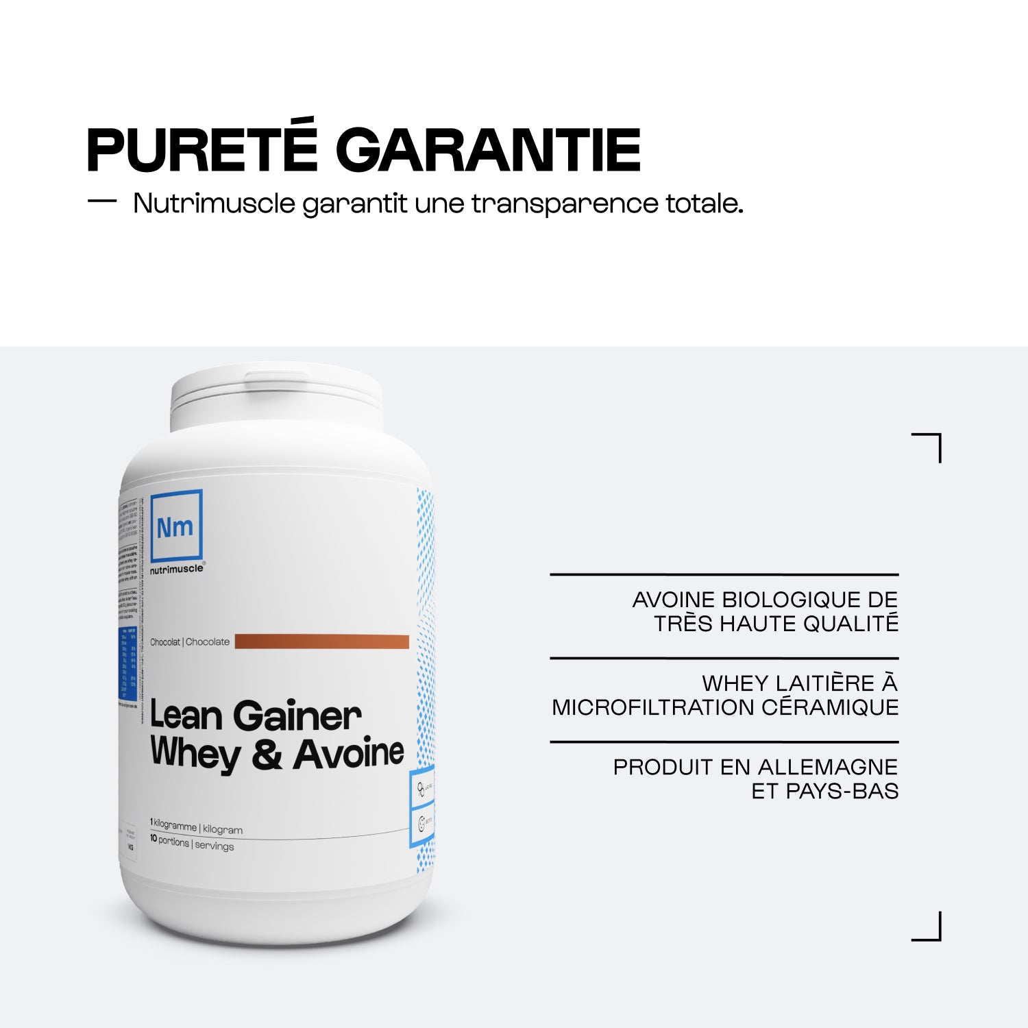 nutrimuscle-max-lean-gainer-whey-avoine-chocolat-1-kg image 3