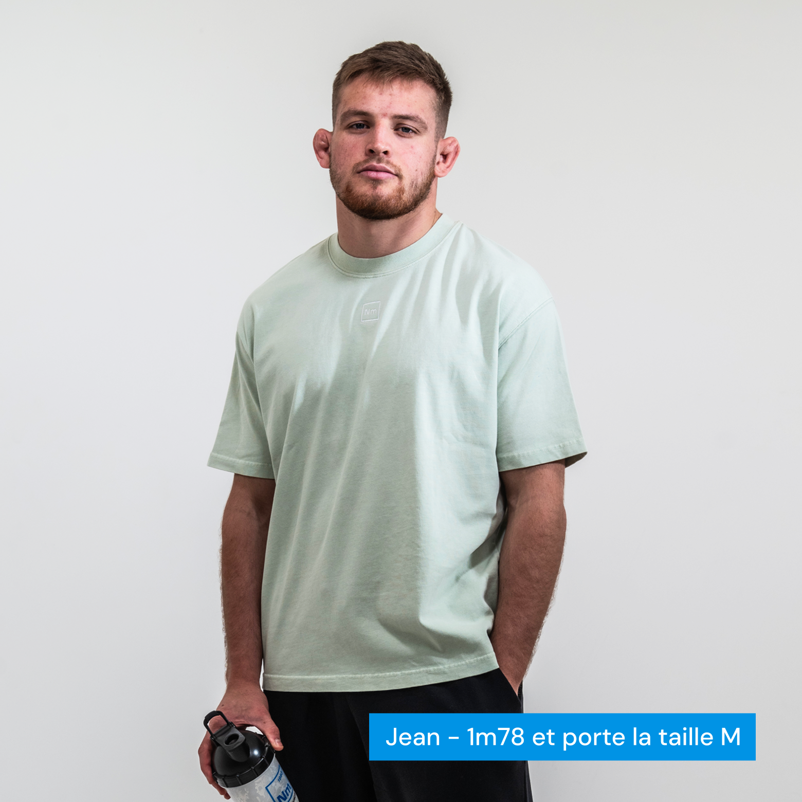 nutrimuscle-reborn-tee-shirt-pistache-m-coton-bio image 2