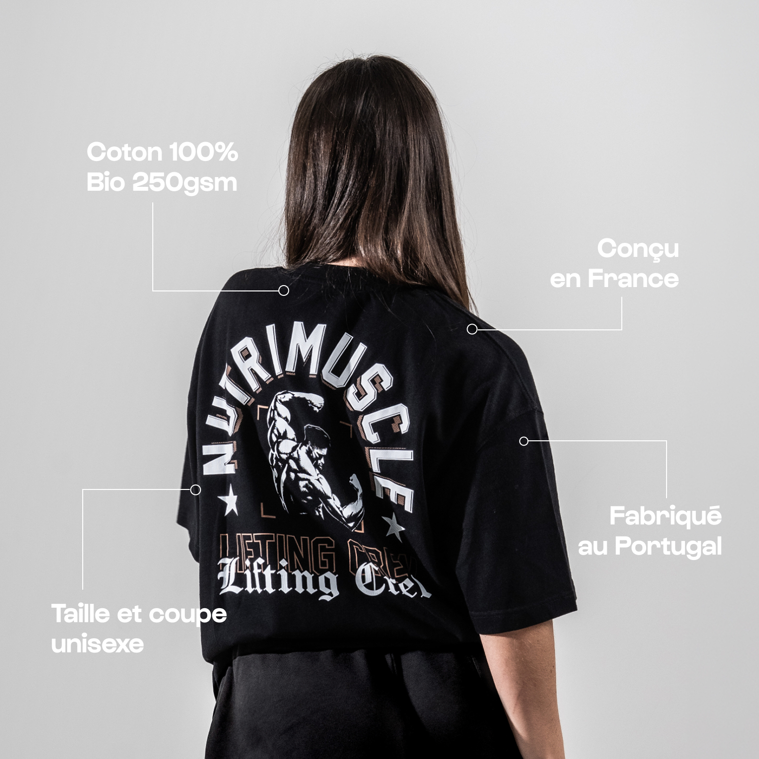 nutrimuscle-origins-tee-shirt-origins-coton-oversize image 3
