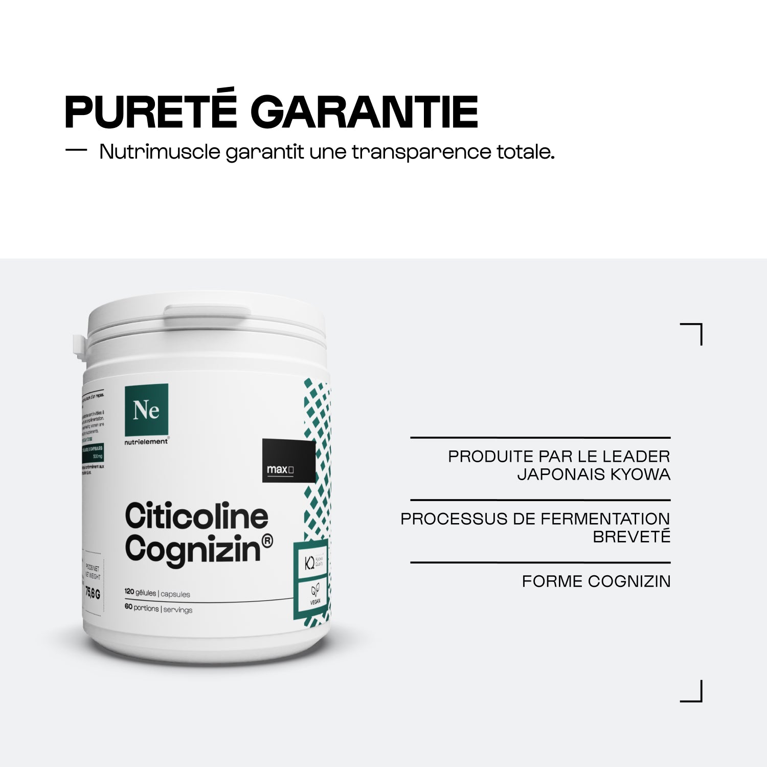 nutrimuscle-max-citicoline-cognizin-g-lules-60-vegan image 3