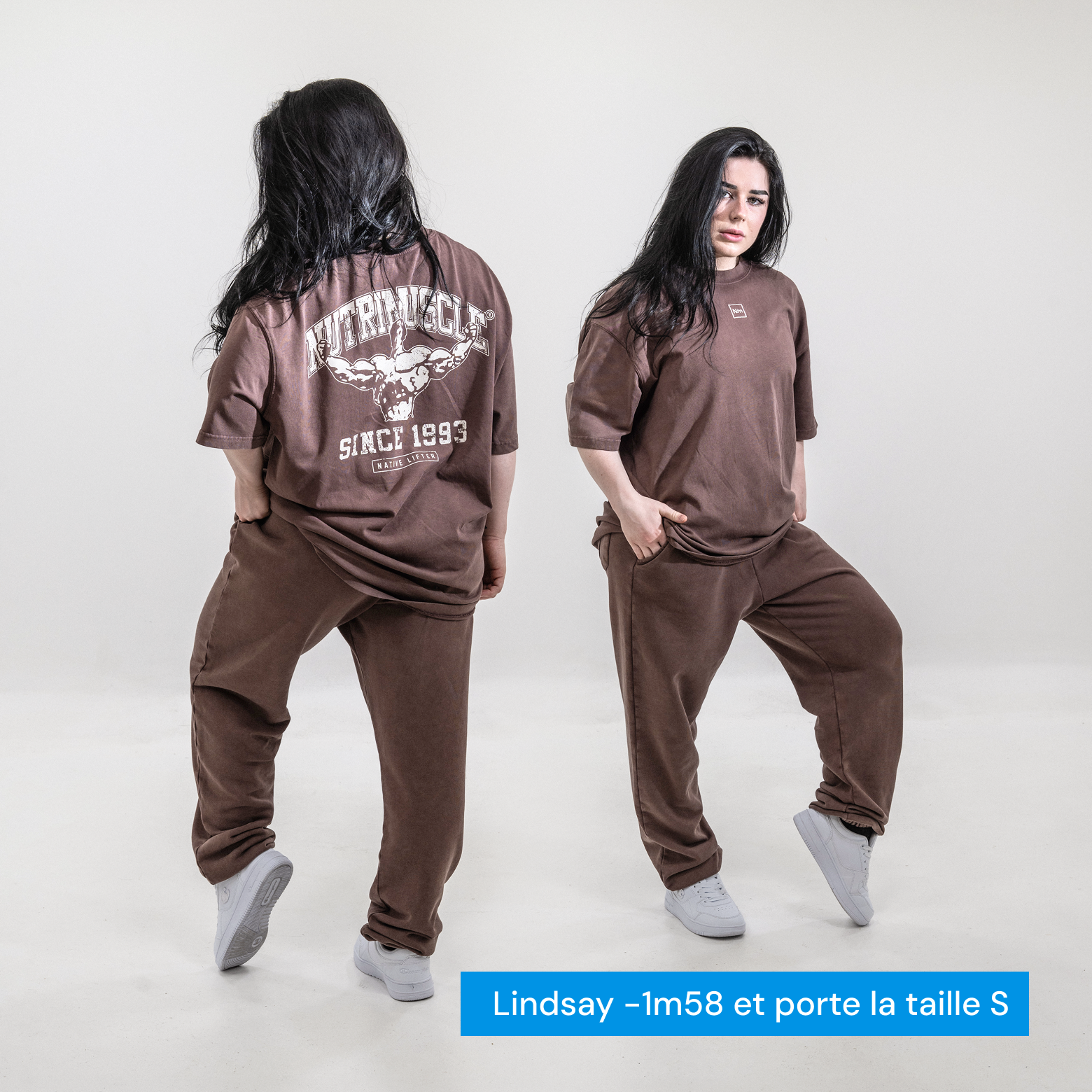 nutrimuscle-reborn-tee-shirt-chocolat-m-coton-bio-oversize image 2