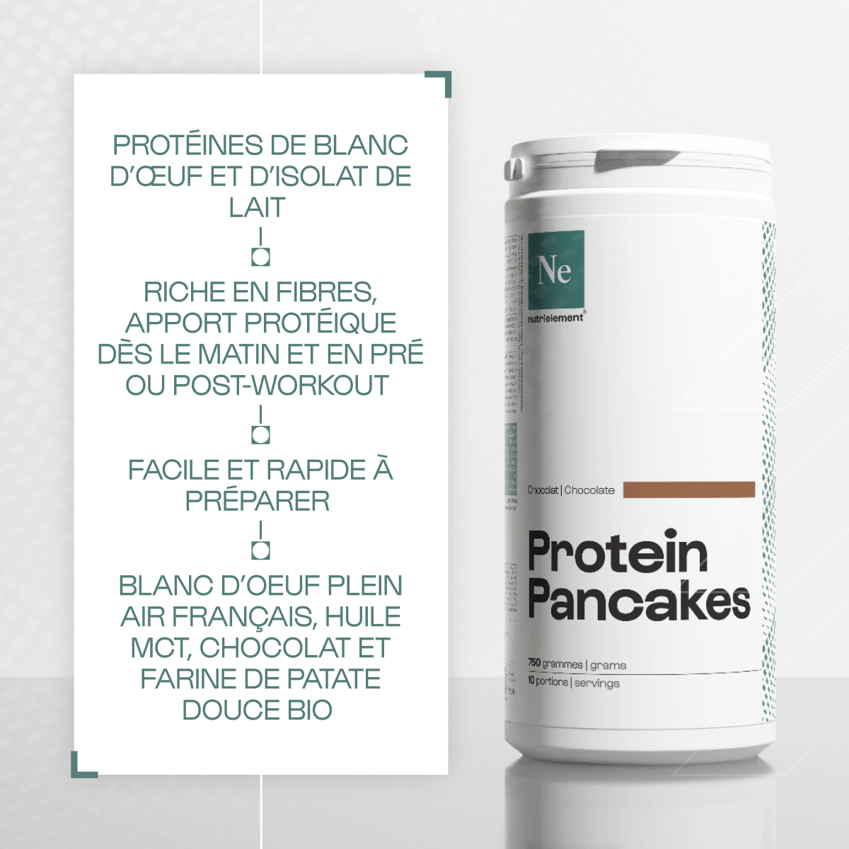 nutrimuscle-cuisine-fitness-mix-pancakes-chocolat-750-g image 2
