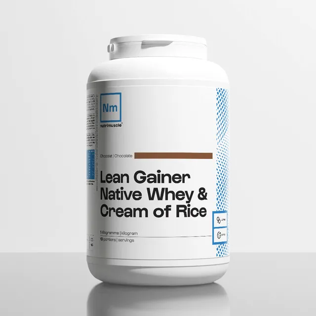 nutrimuscle-max-lean-gainer-whey-riz-chocolat-1-kg image 1