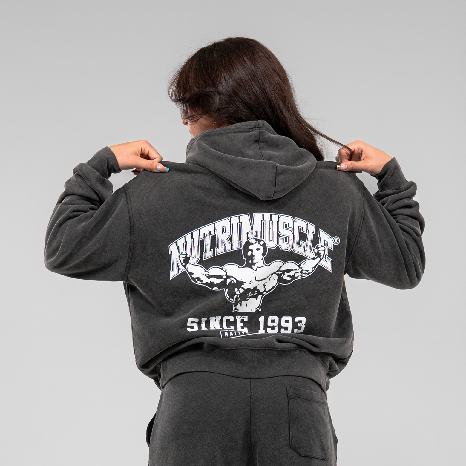 nutrimuscle-reborn-hoodie-sweat-capuche-m-coton-bio-oversize image 1