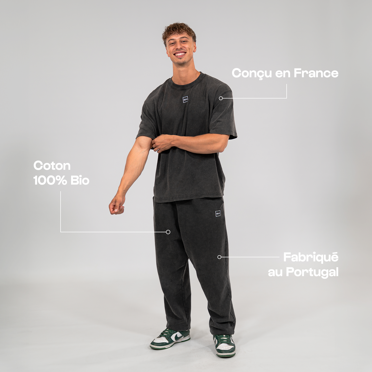 nutrimuscle-reborn-tee-shirt-coton-bio-oversize-taille-m image 4