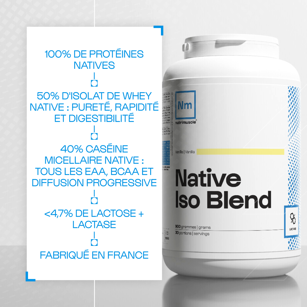 nutrimuscle-max-native-iso-blend-whey-vanille-450-g image 4
