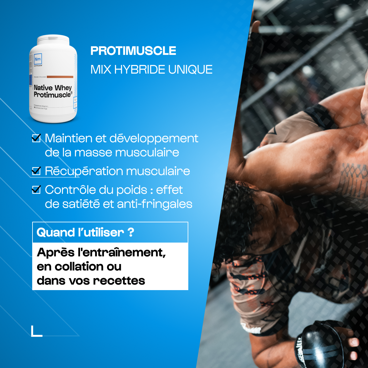 nutrimuscle-bsd-pack-sport-de-combat-prot-ines-bcaa image 3