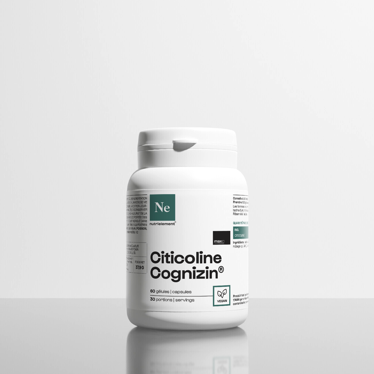 nutrimuscle-max-citicoline-cognizin-g-lules-60-vegan image 1